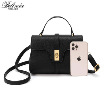 Prestige Classic Structured Top-Handle Bag