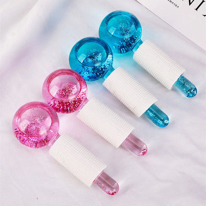 Facial Crystal Ice Hockey Roller Massager - 2pcs/Box