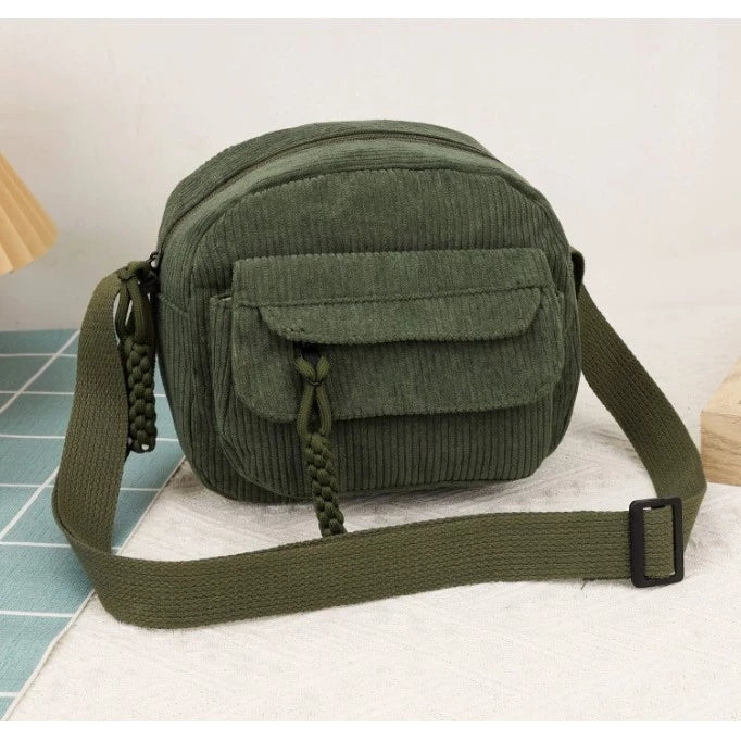 Corduroy Crossbody Bag