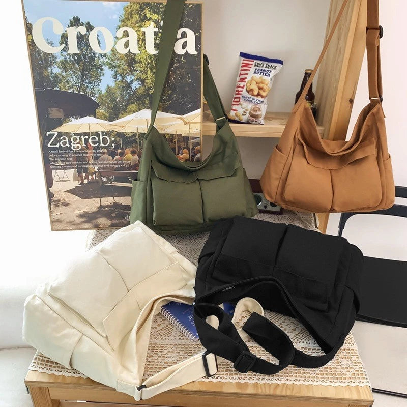 Large Capacity Canvas Messenger Bag
