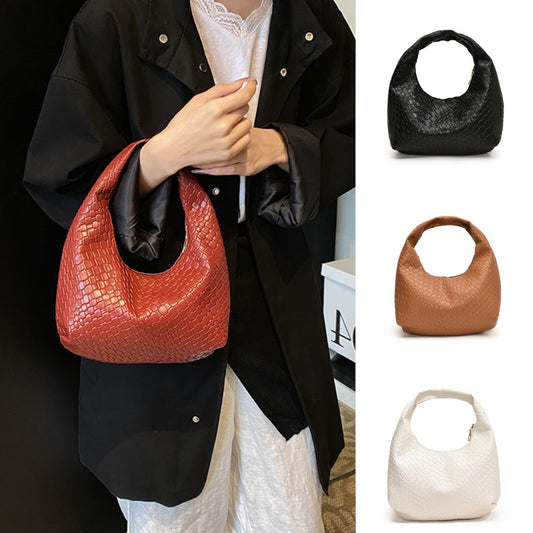 Mini Woven Hobo Handbag