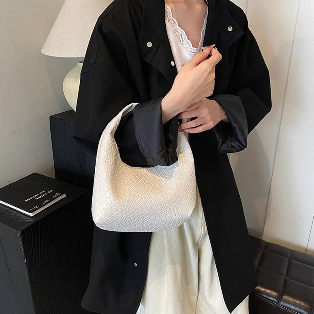 Mini Woven Hobo Handbag