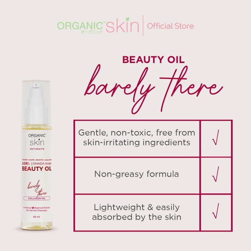 ORGANIC SKIN Japan Intimate Beauty Oil for Stretch Marks & Scar Treatment 60ml