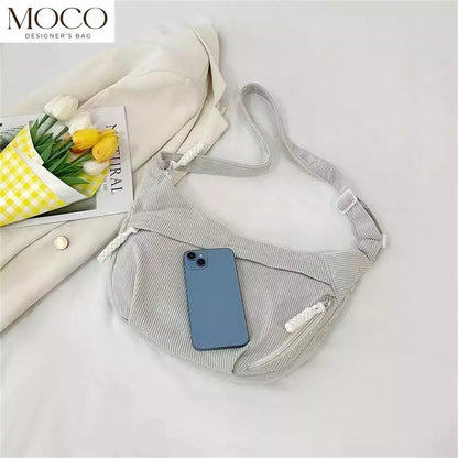 Korean Style Corduroy 2 Way Sling Bag