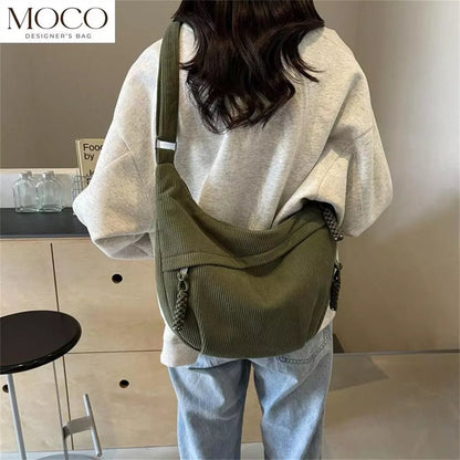 Korean Style Corduroy 2 Way Sling Bag