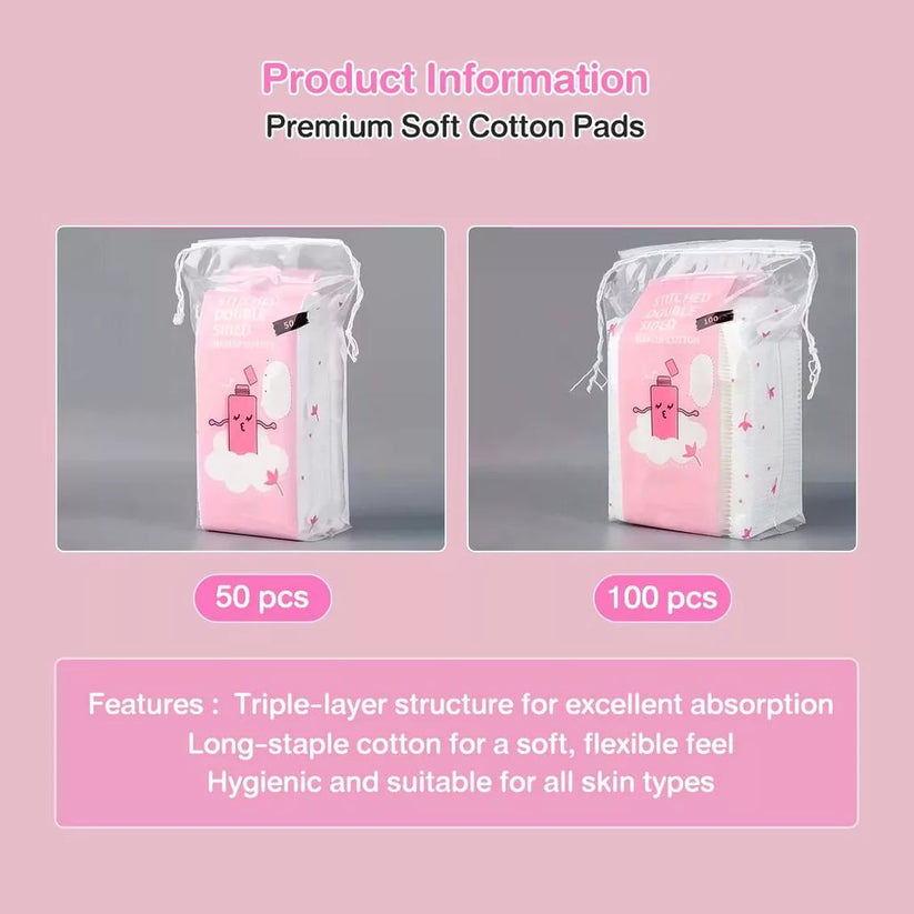 Disposable Double-Sided Cotton Pads