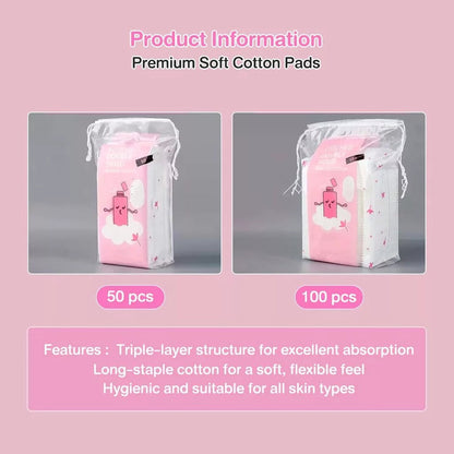 Disposable Double-Sided Cotton Pads