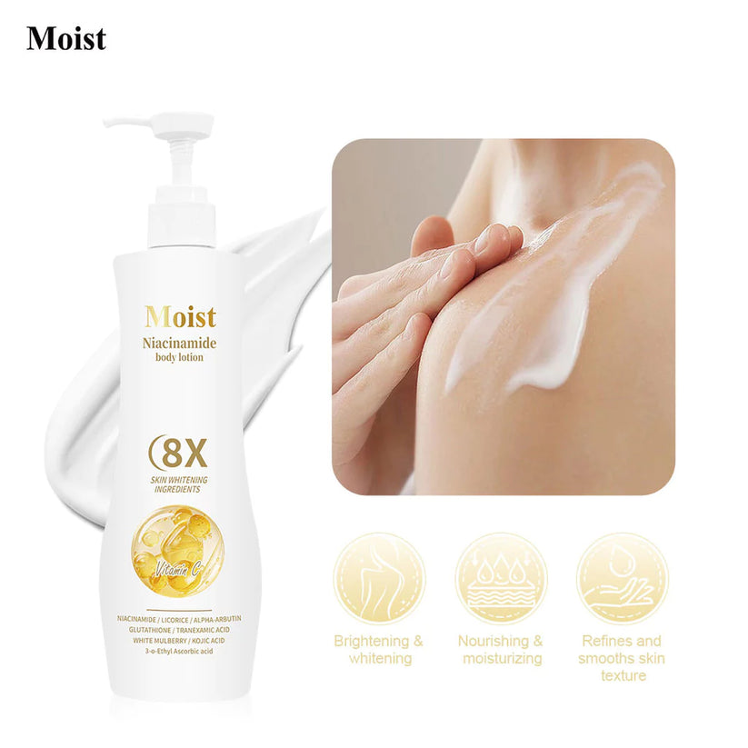 MOIST Niacinamide & Glutathione Body Lotion 8x Skin Whitening
