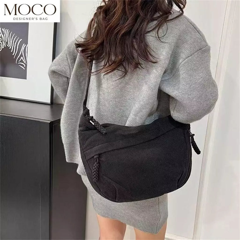 Korean Style Corduroy 2 Way Sling Bag