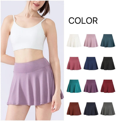 High Waisted Tennis Skort with Pocket
