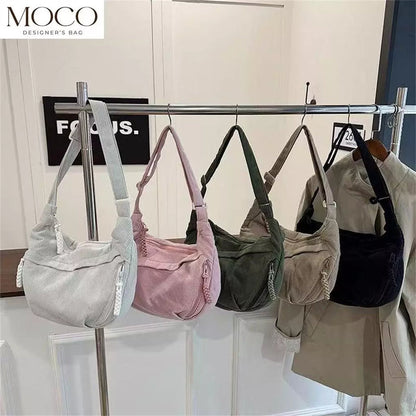 Korean Style Corduroy 2 Way Sling Bag