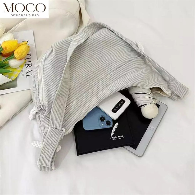 Korean Style Corduroy 2 Way Sling Bag