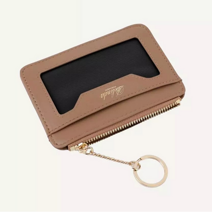 Multi-Slot Card Holder Coin Purse with Keyring