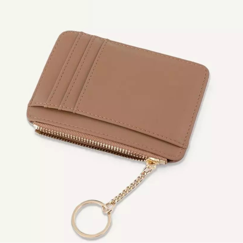 Multi-Slot Card Holder Coin Purse with Keyring