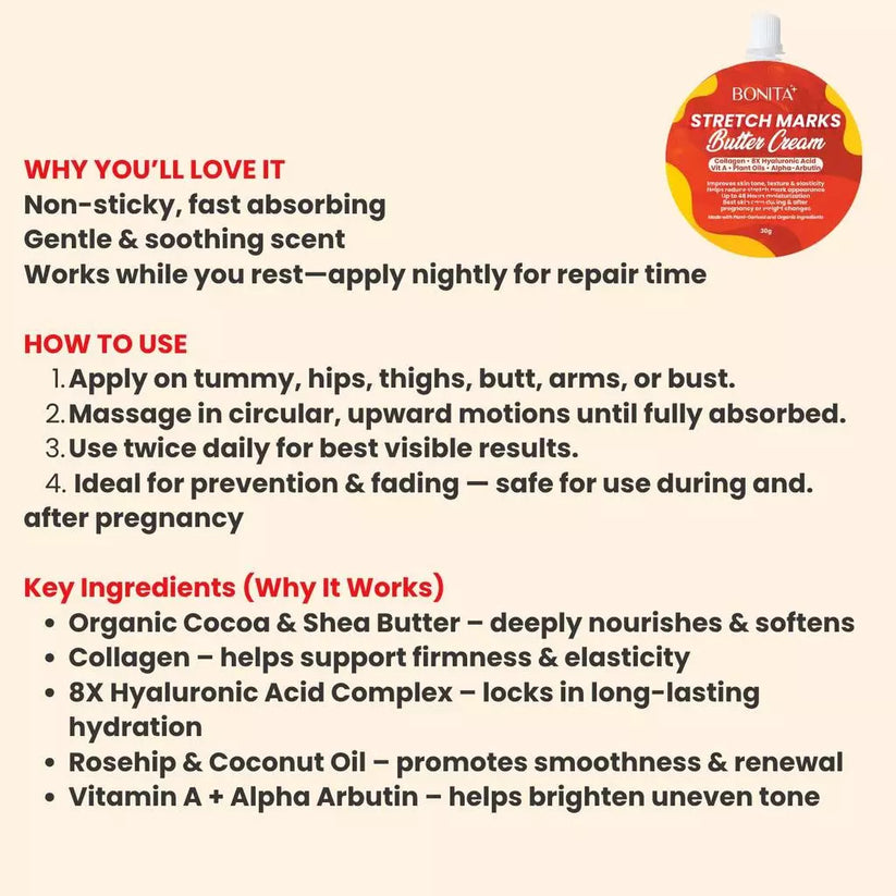 BONITA Stretch Marks Butter Cream 30g