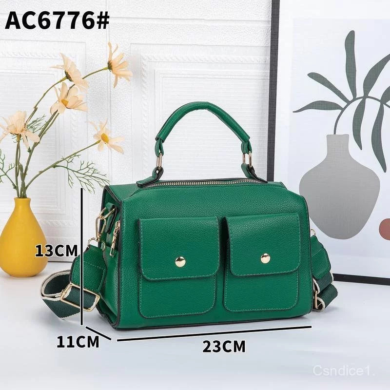 Premium Multi-Pocket Structured Handbag – 2-Way Carry