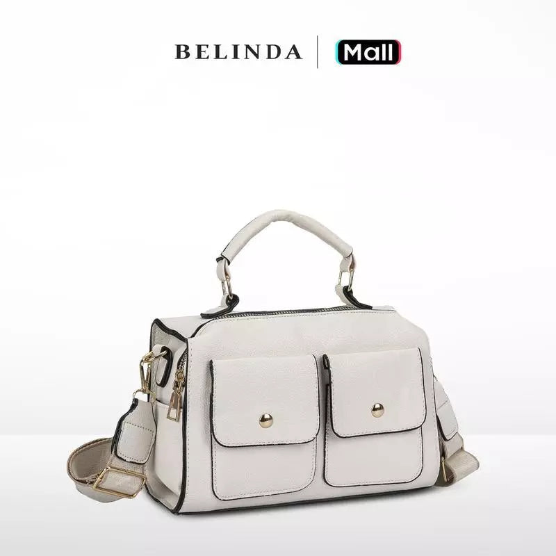 Premium Multi-Pocket Structured Handbag – 2-Way Carry