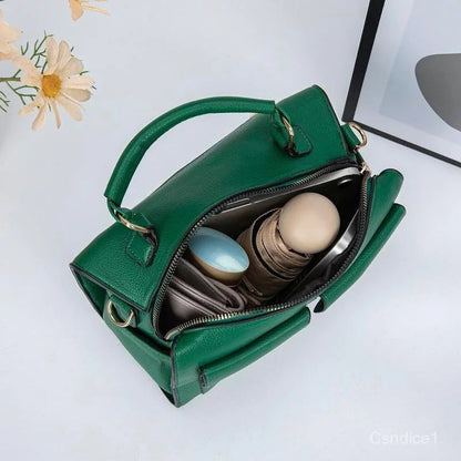 Premium Multi-Pocket Structured Handbag – 2-Way Carry