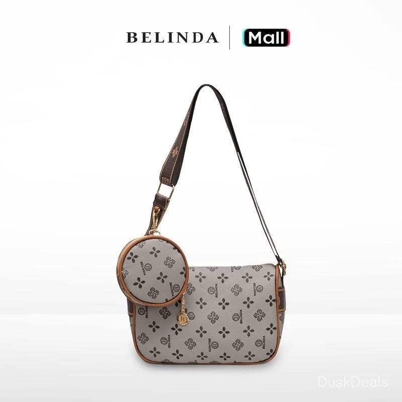 2-IN-1 Mini Monogram Pattern Bag with Coin Purse