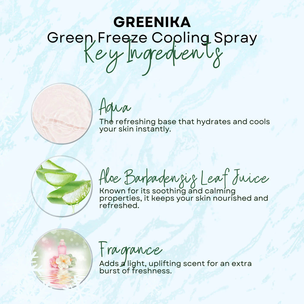 BUY 1 TAKE 1 Greenika Green Freeze Instant Cooling Spray for Body