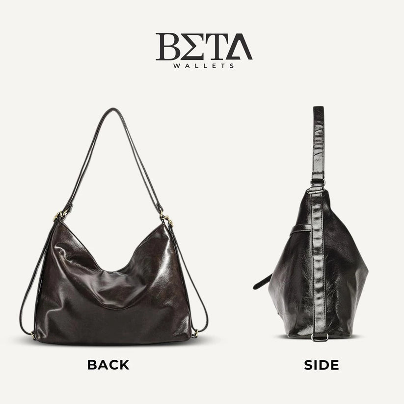 Leather Belt Motif 2-Way Shoulder Bag