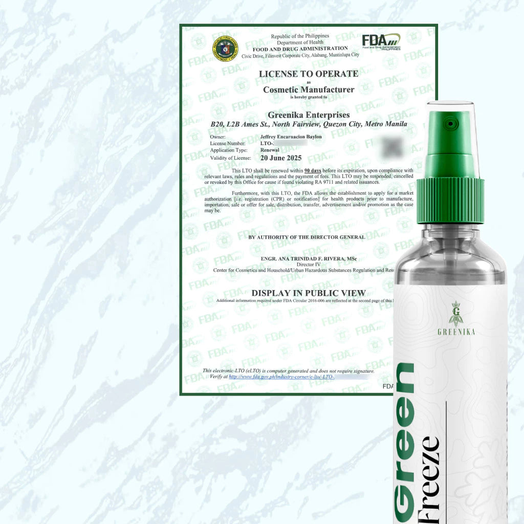 BUY 1 TAKE 1 Greenika Green Freeze Instant Cooling Spray for Body
