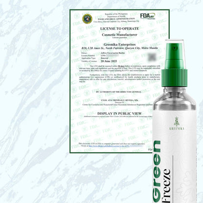 BUY 1 TAKE 1 Greenika Green Freeze Instant Cooling Spray for Body