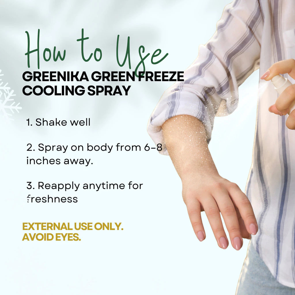 BUY 1 TAKE 1 Greenika Green Freeze Instant Cooling Spray for Body