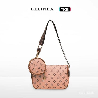 2-IN-1 Mini Monogram Pattern Bag with Coin Purse