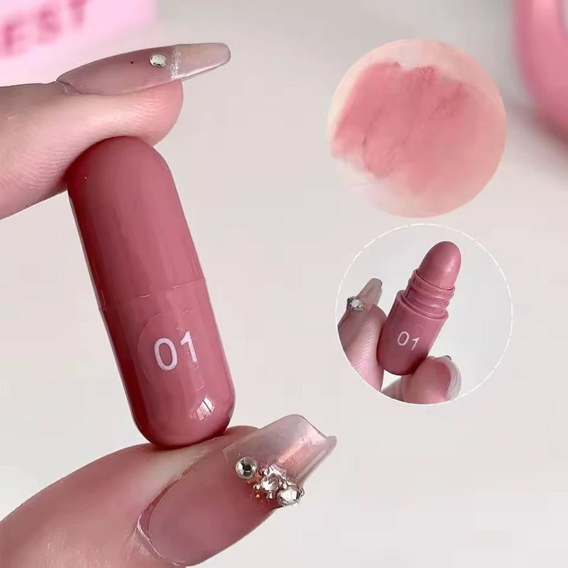 12Pcs Mini Matte Capsule Lipstick Set