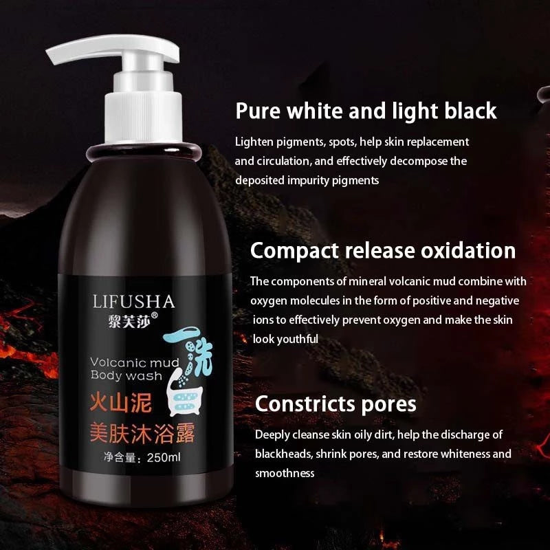 LIFUSHA Volcanic Mud Body Wash (250ml)