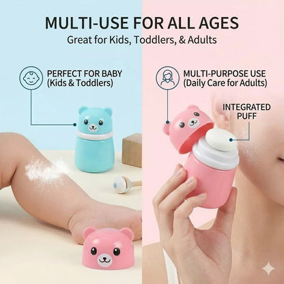 CUTE BEAR POWDER PUFF CASE