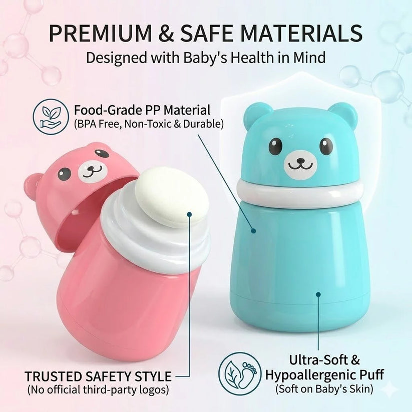 CUTE BEAR POWDER PUFF CASE