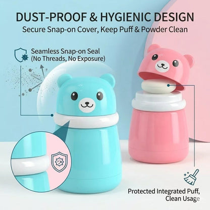 CUTE BEAR POWDER PUFF CASE