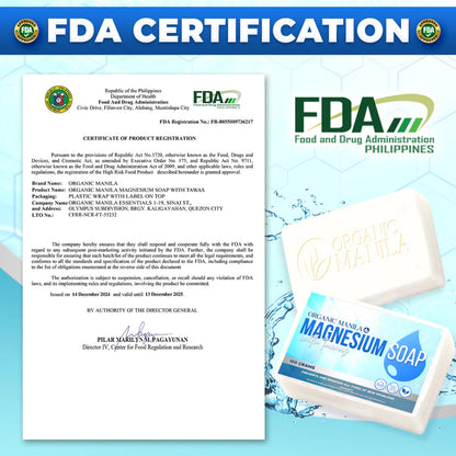 Organic Manila Magnesium Tawas Soap 100g