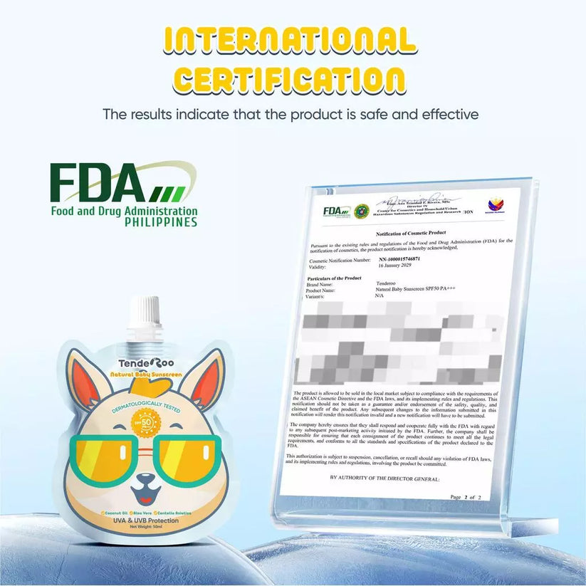 Tenderoo Natural Baby Sunscreen SPF50+PA+++ 50ml