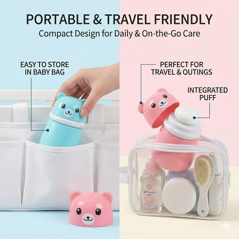 CUTE BEAR POWDER PUFF CASE