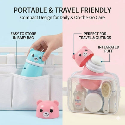 CUTE BEAR POWDER PUFF CASE