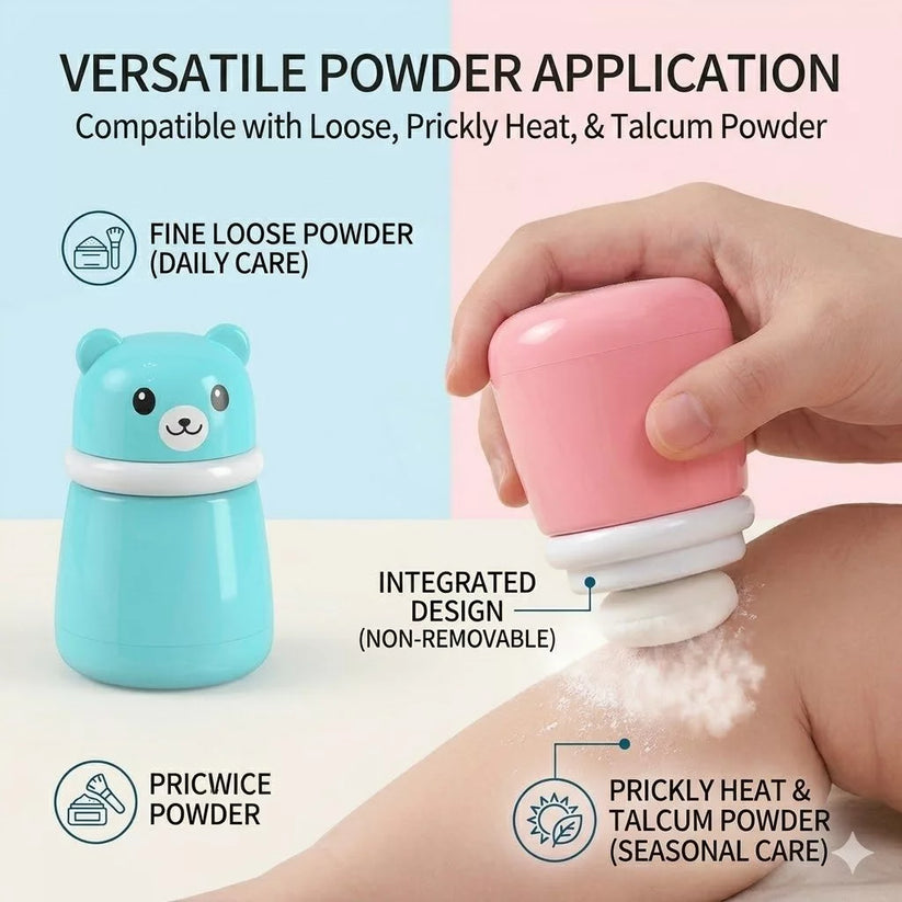 CUTE BEAR POWDER PUFF CASE