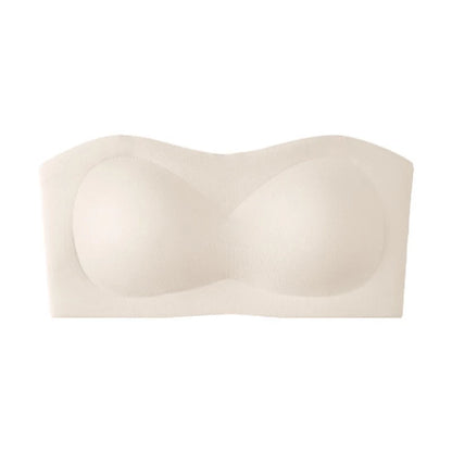 Strapless Padded Seamless Bra with Anti-Slip Design