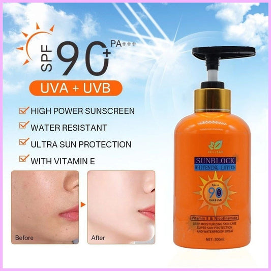 VELLSAR Sunblock Whitening Lotion with SPF 90