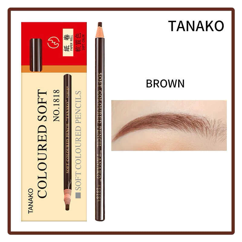 TANAKO Waterproof Soft Coloured Eyebrow Pencil 12pcs/box