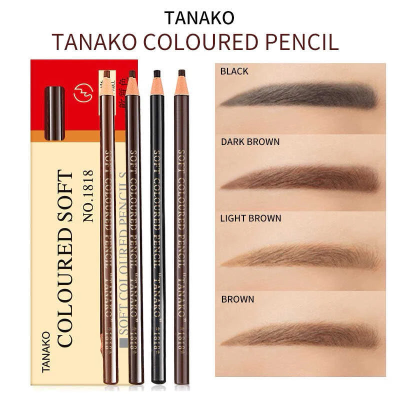 TANAKO Waterproof Soft Coloured Eyebrow Pencil 12pcs/box
