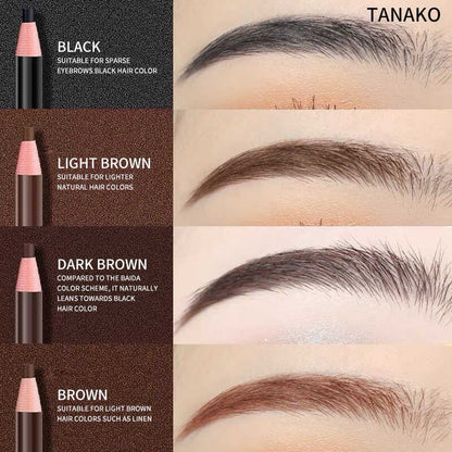 TANAKO Waterproof Soft Coloured Eyebrow Pencil 12pcs/box