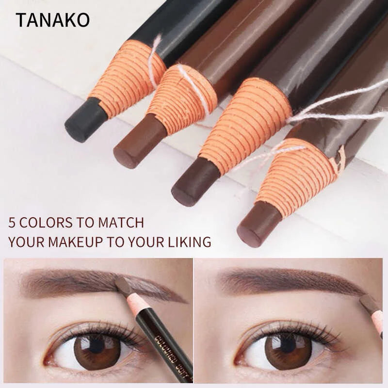 TANAKO Waterproof Soft Coloured Eyebrow Pencil 12pcs/box