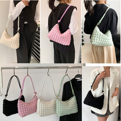 Soft Pleated Bubble Bag