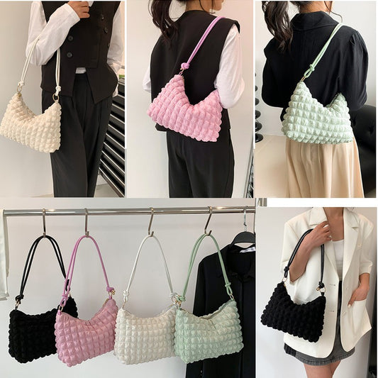 Soft Pleated Bubble Bag