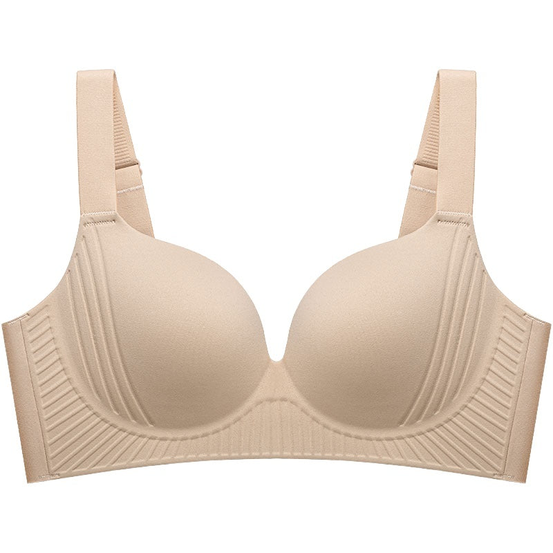 Plus Size Wireless Push Up Bra 3D Anti-Gravity Seamless Padded Gathering & Anti-sagging