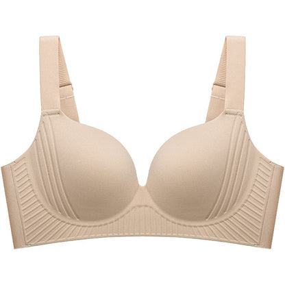 Plus Size Wireless Push Up Bra 3D Anti-Gravity Seamless Padded Gathering & Anti-sagging