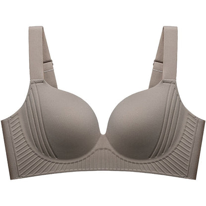 Plus Size Wireless Push Up Bra 3D Anti-Gravity Seamless Padded Gathering & Anti-sagging